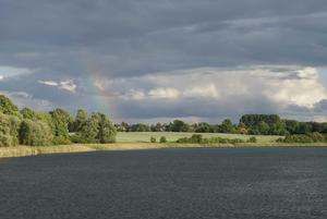Regenbogen über dem Naturpark Schlei